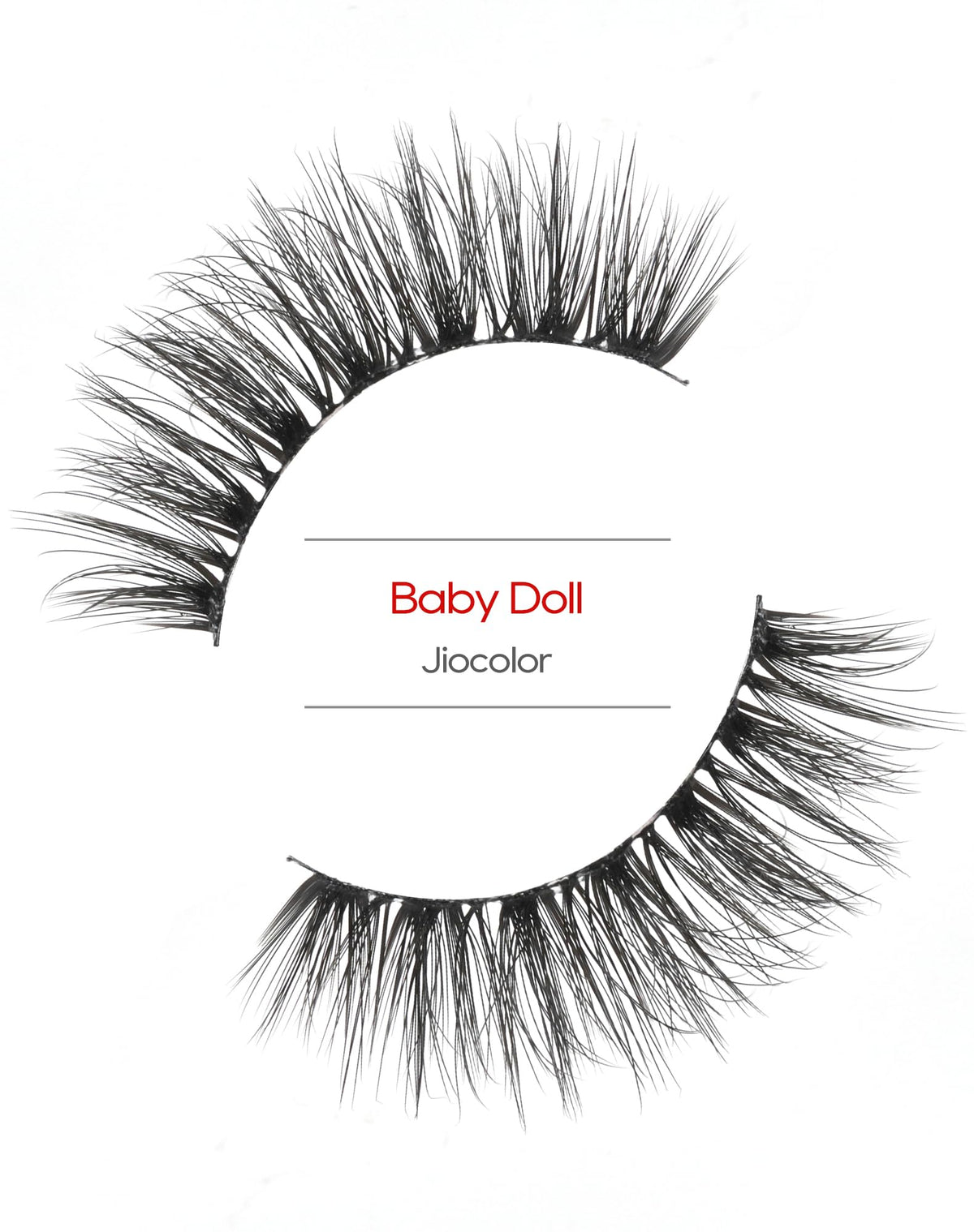 Jiocolor 14mm lashes showing flexible band