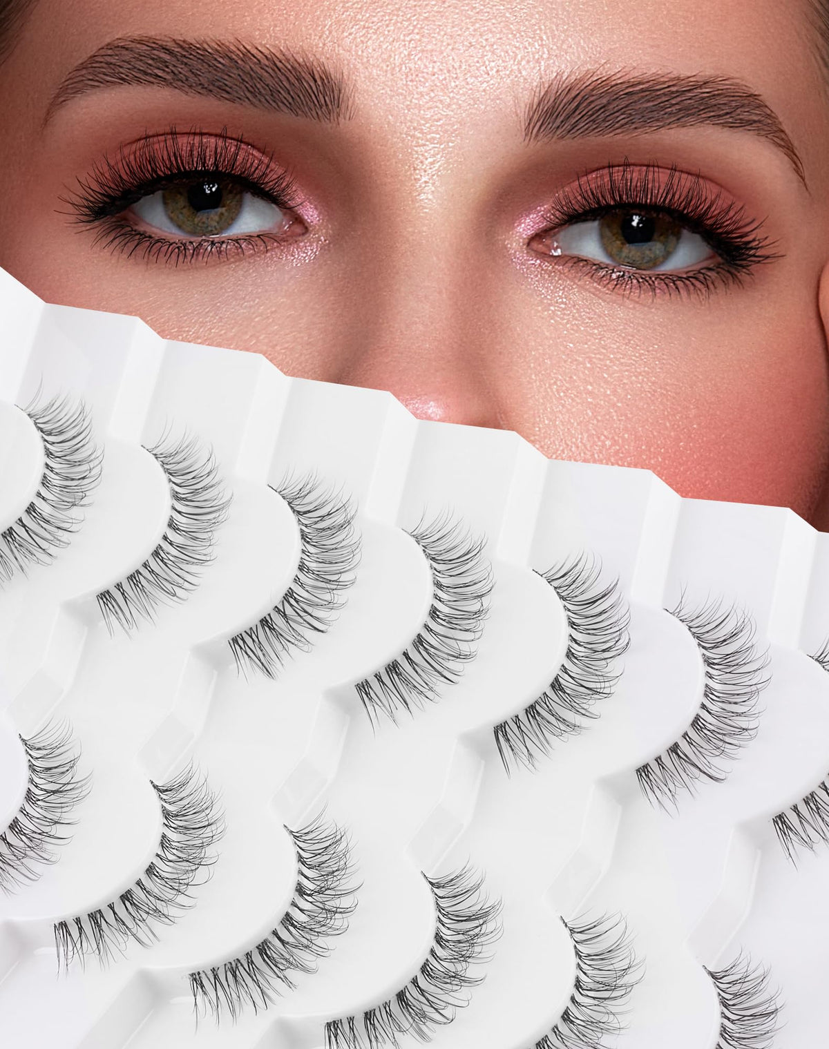 Jiocolor 3D volume false eyelashes pack front view