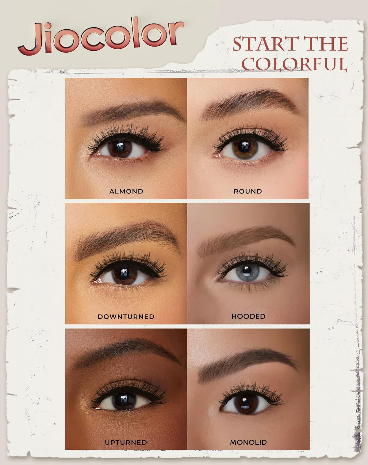 Jiocolor Faux Mink Lashes on model showcasing natural look