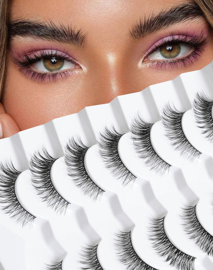Jiocolor Natural Cat Eye Lashes front view in packaging