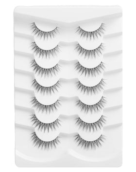 Jiocolor Short Wispy False Lashes front view in packaging