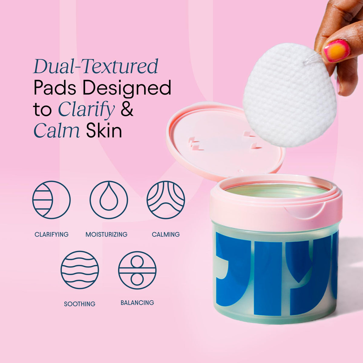 JIYU Cleansing Polish Pads open with pads visible