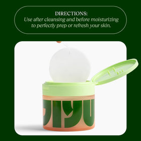 JIYU Toning Polish Pads 2-pack with product dimensions