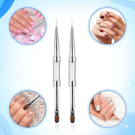 JJUNW Dual Ended Nail Brushes showing flexibility and durability