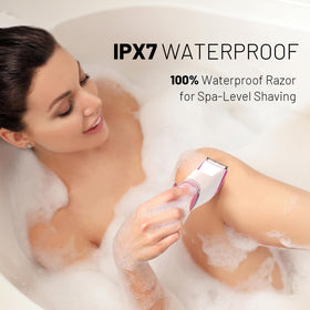 JMJDYITAO Bikini Trimmer showing IPX7 waterproof feature