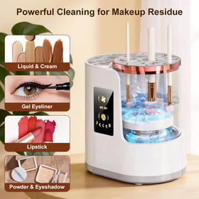 Jnconser Electric Makeup Brush Cleaner showing adjustable drying feature