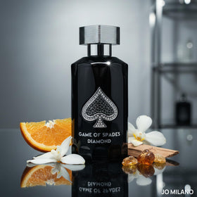 Jo Milano Game of Spades Diamond Parfum Spray bottle side view