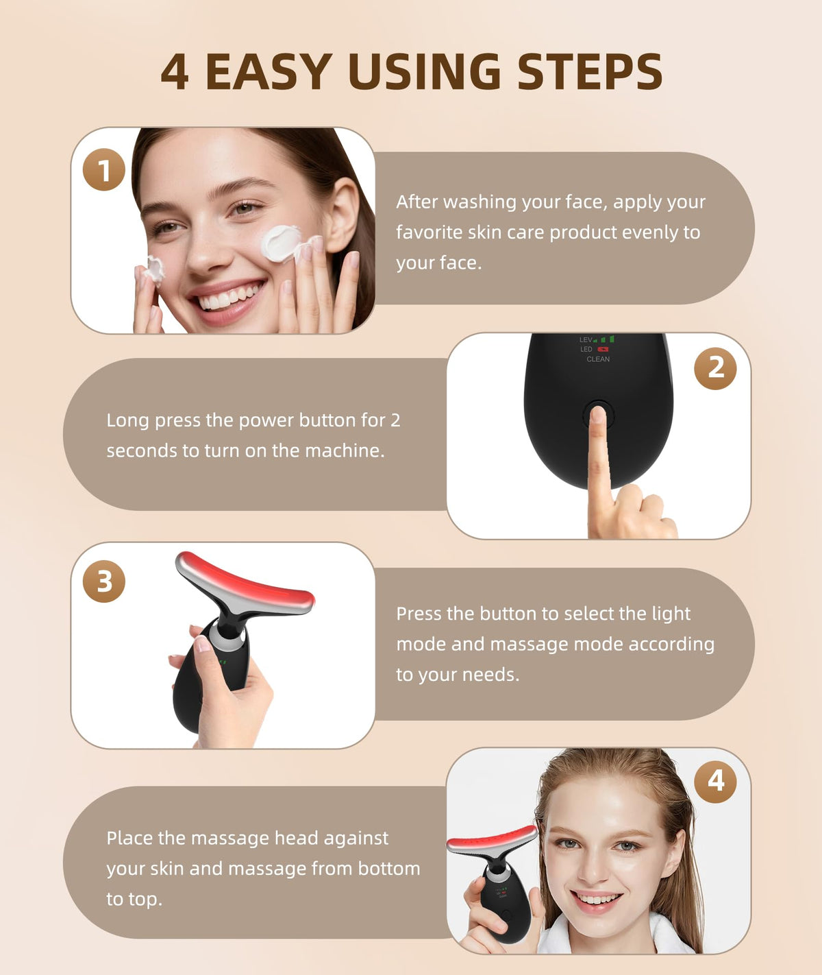 Jobazok Face Massager on a bathroom counter