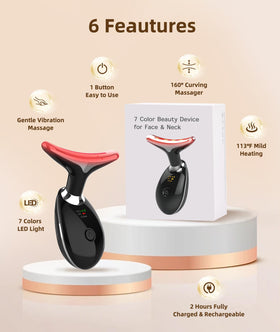 Jobazok Face Massager showing 7 colour modes