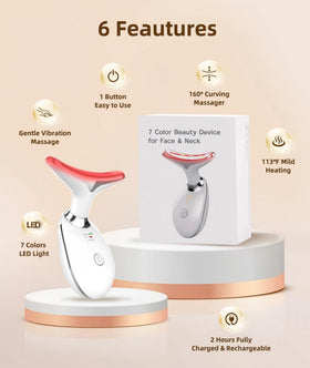 Jobazok Facial Massager showing 7 colour modes