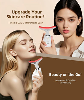 Jobazok Red Light Therapy Massager in use on face