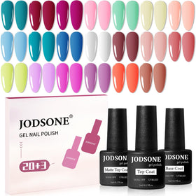 JODSONE 23 PCS Gel Polish Kit with colourful gel bottles