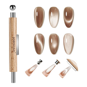 JODSONE 3-in-1 Cat Eye Magnet Tool front view with three magnet types