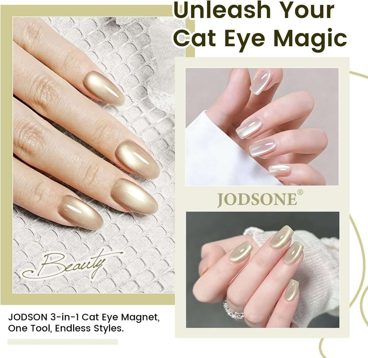 JODSONE 3-in-1 Cat Eye Magnet Tool with ergonomic grip