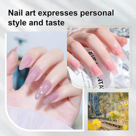 JODSONE Base Coat and Top Coat with glossy finish on nails