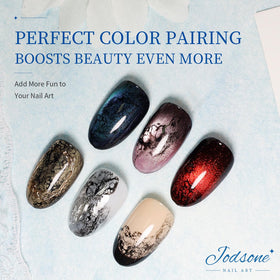 JODSONE Blooming Wave Nail Gel application on nails