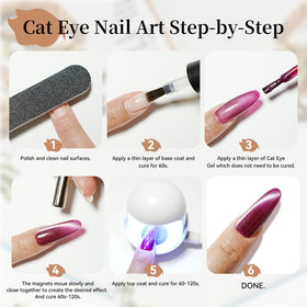 JODSONE Cat Eye Gel Nail Polish Set packaging display