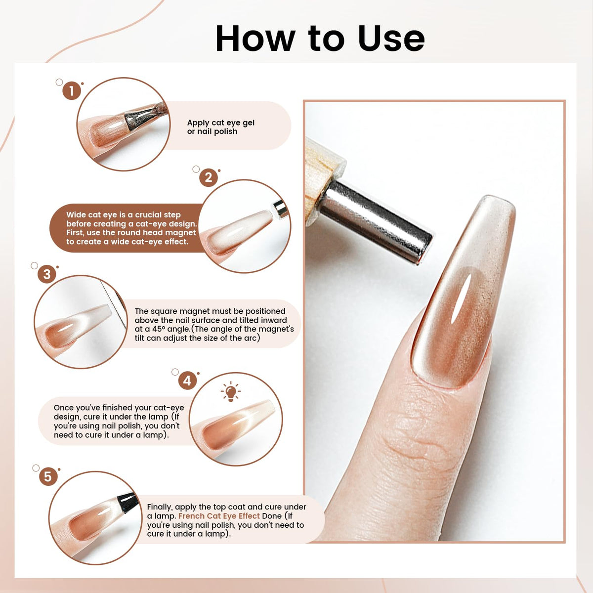 JODSONE Cat Eye Magnet Tool featuring the square magnet