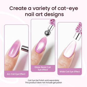 JODSONE Cat Eye Magnet Tool in use on nails with gel polish