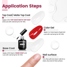 JODSONE Gel Base Coat application on nails