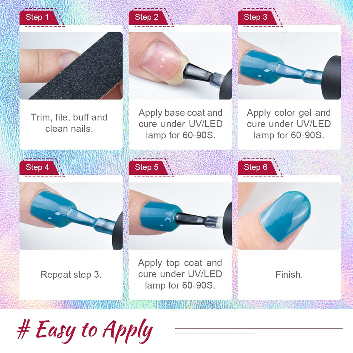 JODSONE Gel Nail Polish application on nails