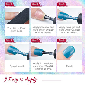 JODSONE Gel Nail Polish application on nails