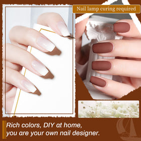 JODSONE Gel Nail Polish application process with UV lamp