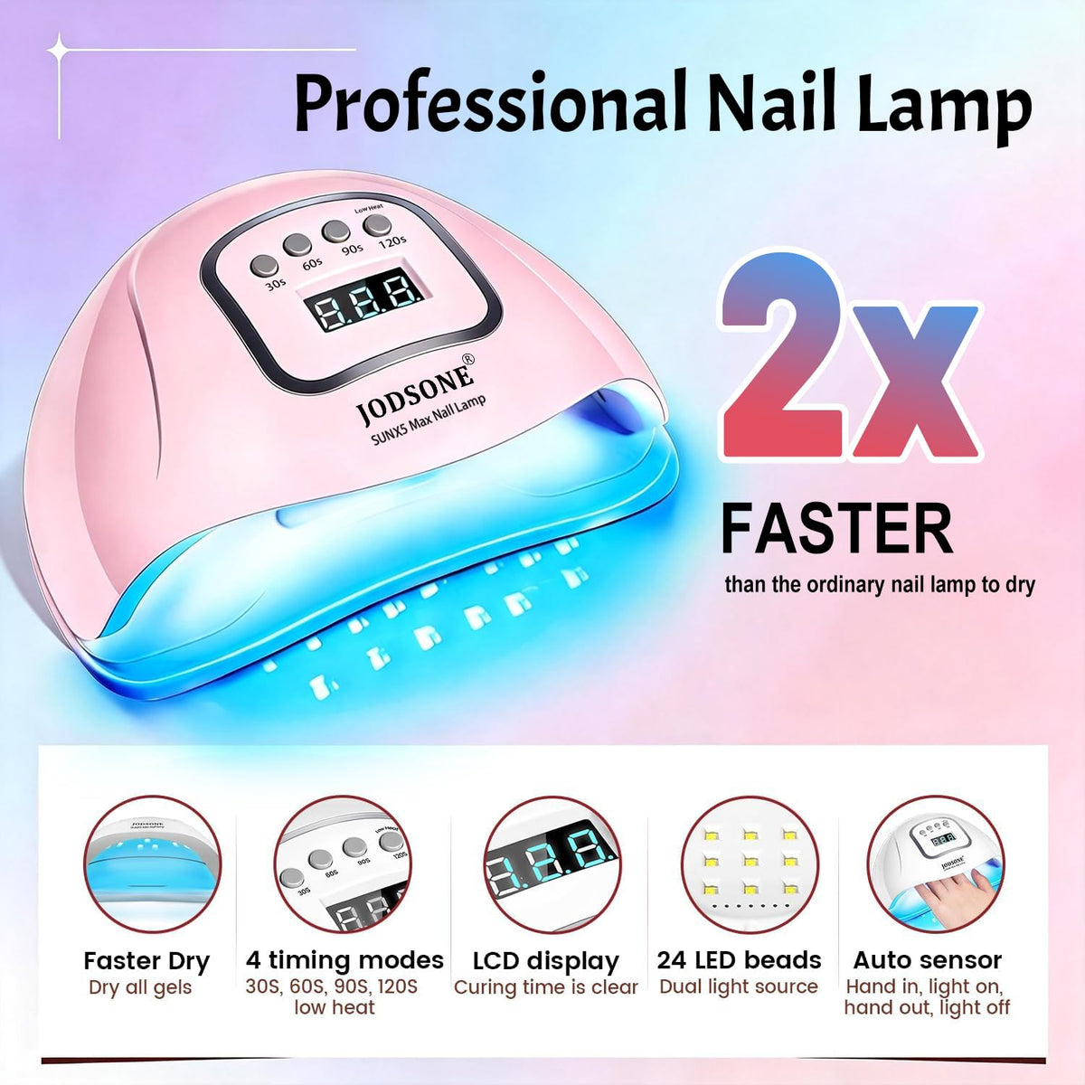 JODSONE gel nail polish application tools laid out
