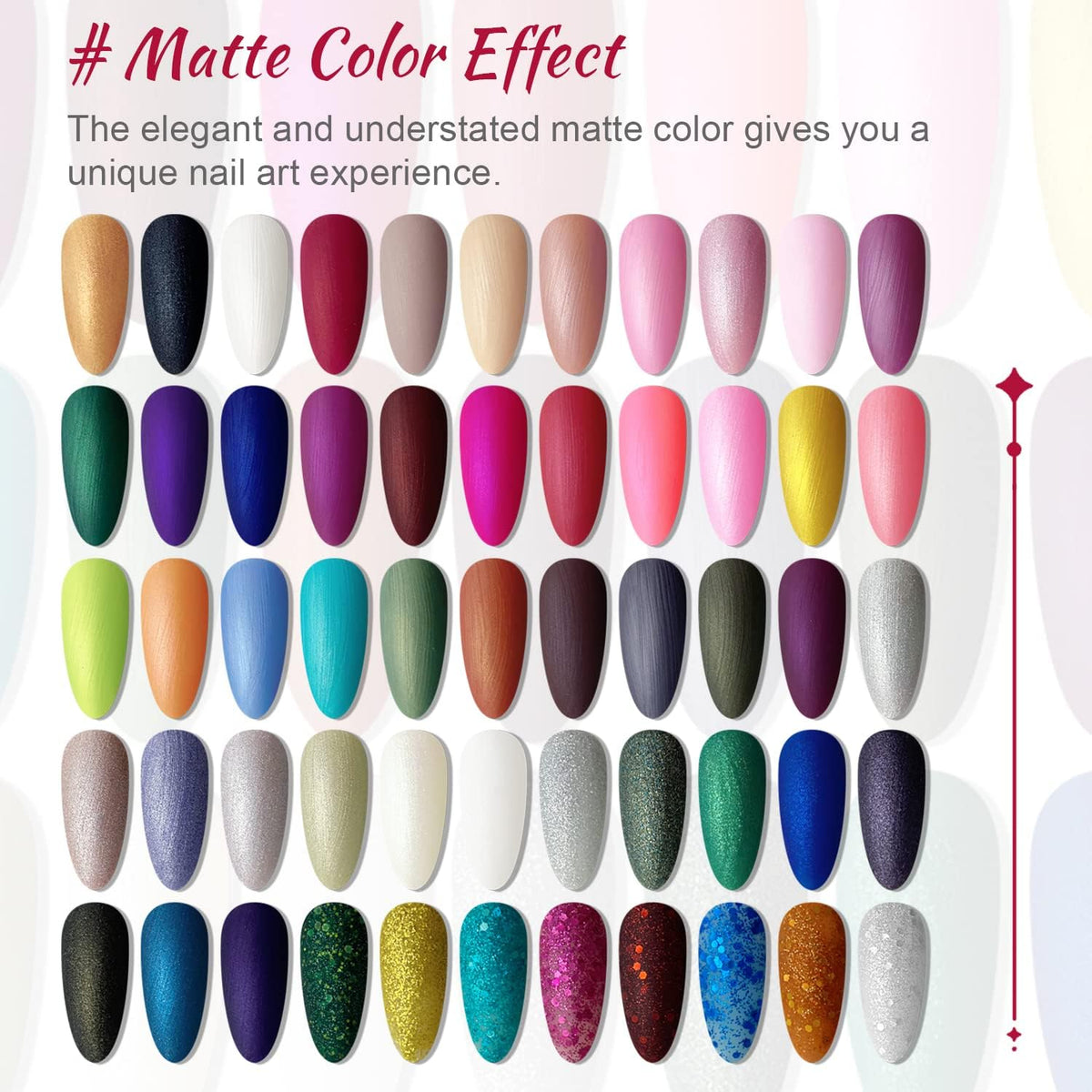 JODSONE Gel Nail Polish bottles with various colours