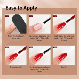 JODSONE gel nail polish in use on manicured nails