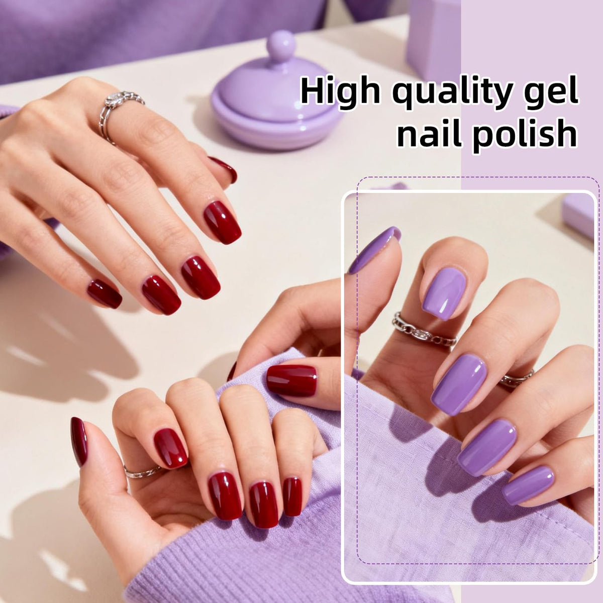 JODSONE Gel Nail Polish in vibrant shades displayed