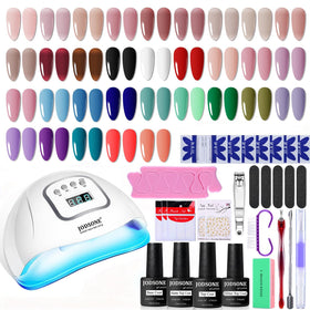 JODSONE Gel Nail Polish Kit 36Pcs with UV light front view