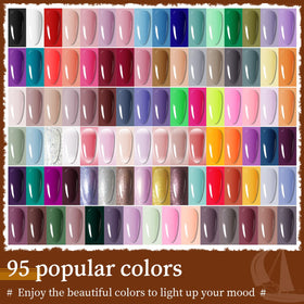 JODSONE gel nail polish kit displayed with vibrant colours