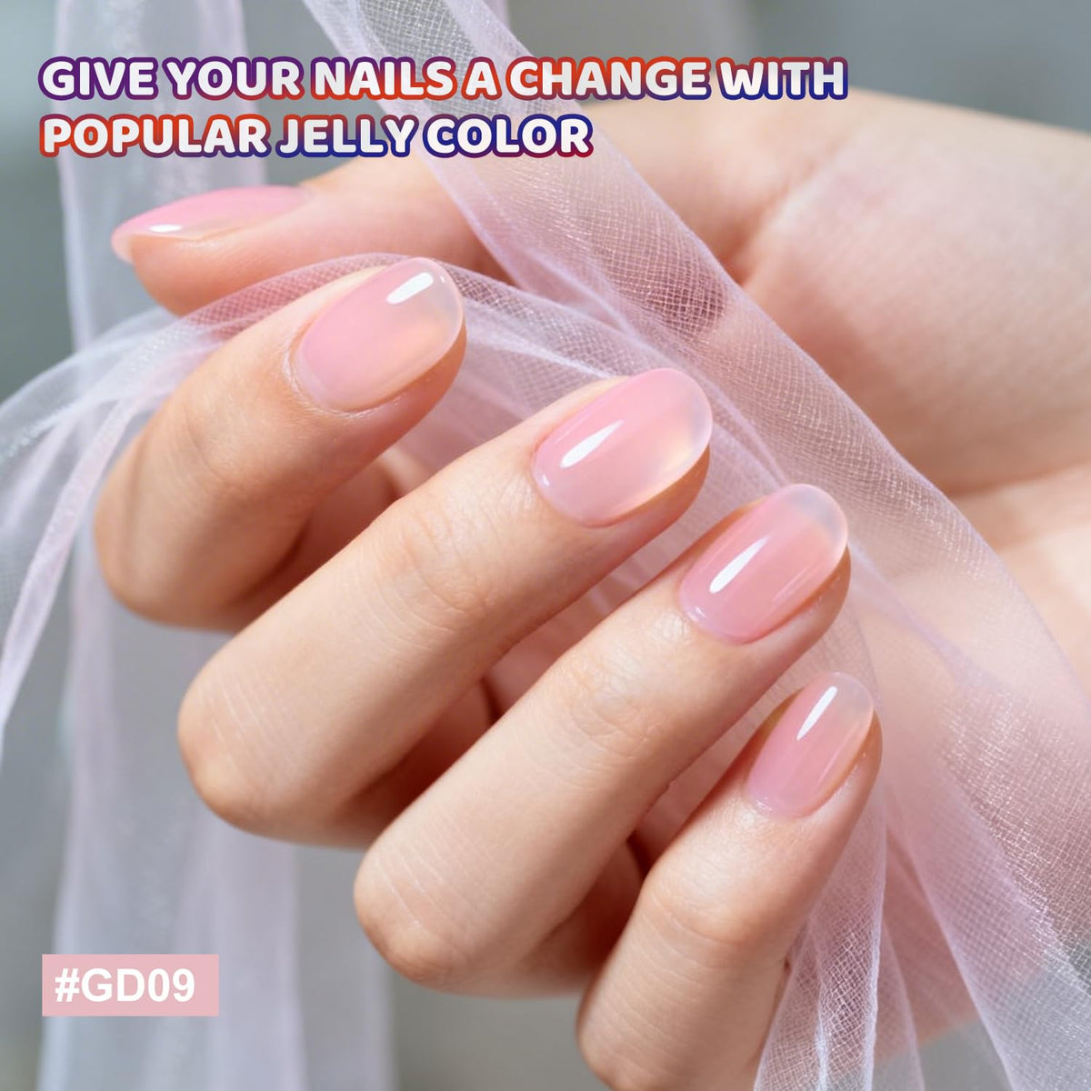 JODSONE Gel Nail Polish Kit including base coat and top coat