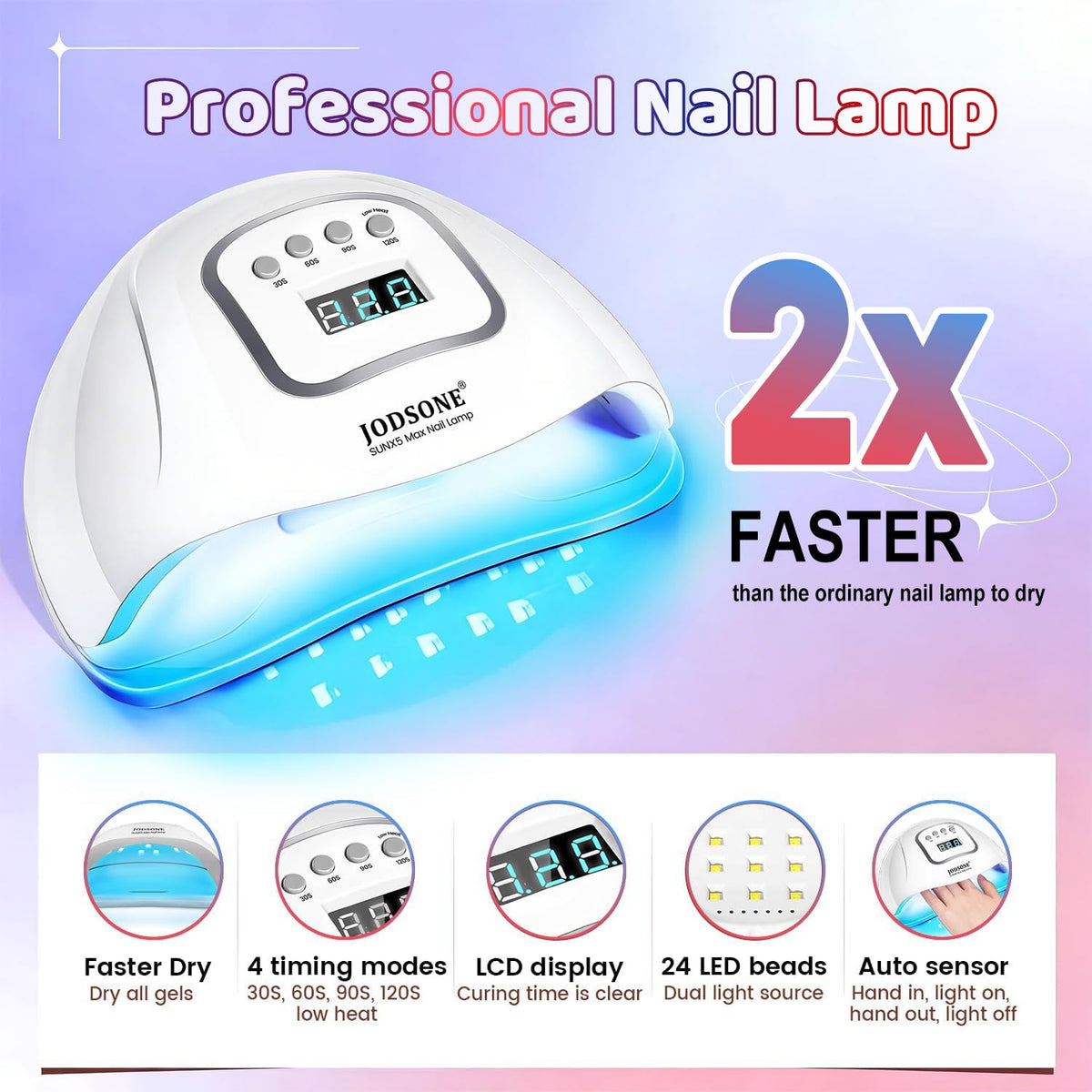 JODSONE Gel Nail Polish Kit packaging and contents
