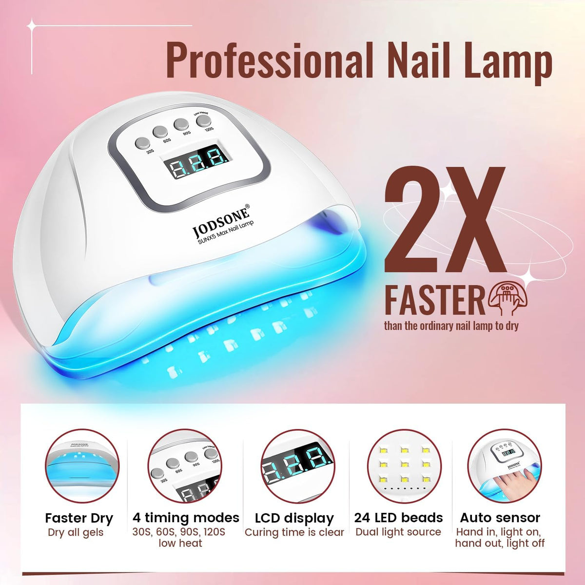 JODSONE Gel Nail Polish Kit packaging front view