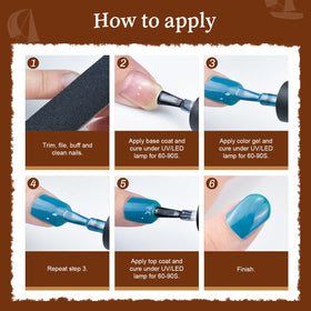 JODSONE Gel Nail Polish Kit used in a manicure setting