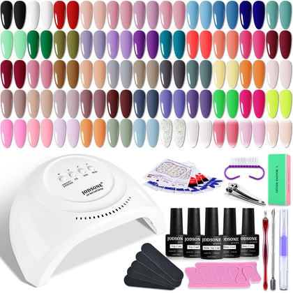 JODSONE Gel Nail Polish Kit with 55 bottles of gel polish