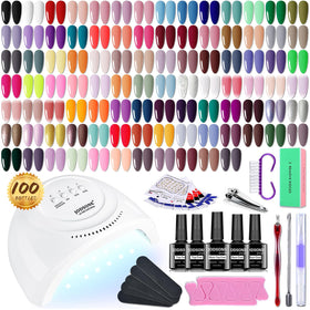 JODSONE Gel Nail Polish Kit with 95 bottles and UV LED lamp