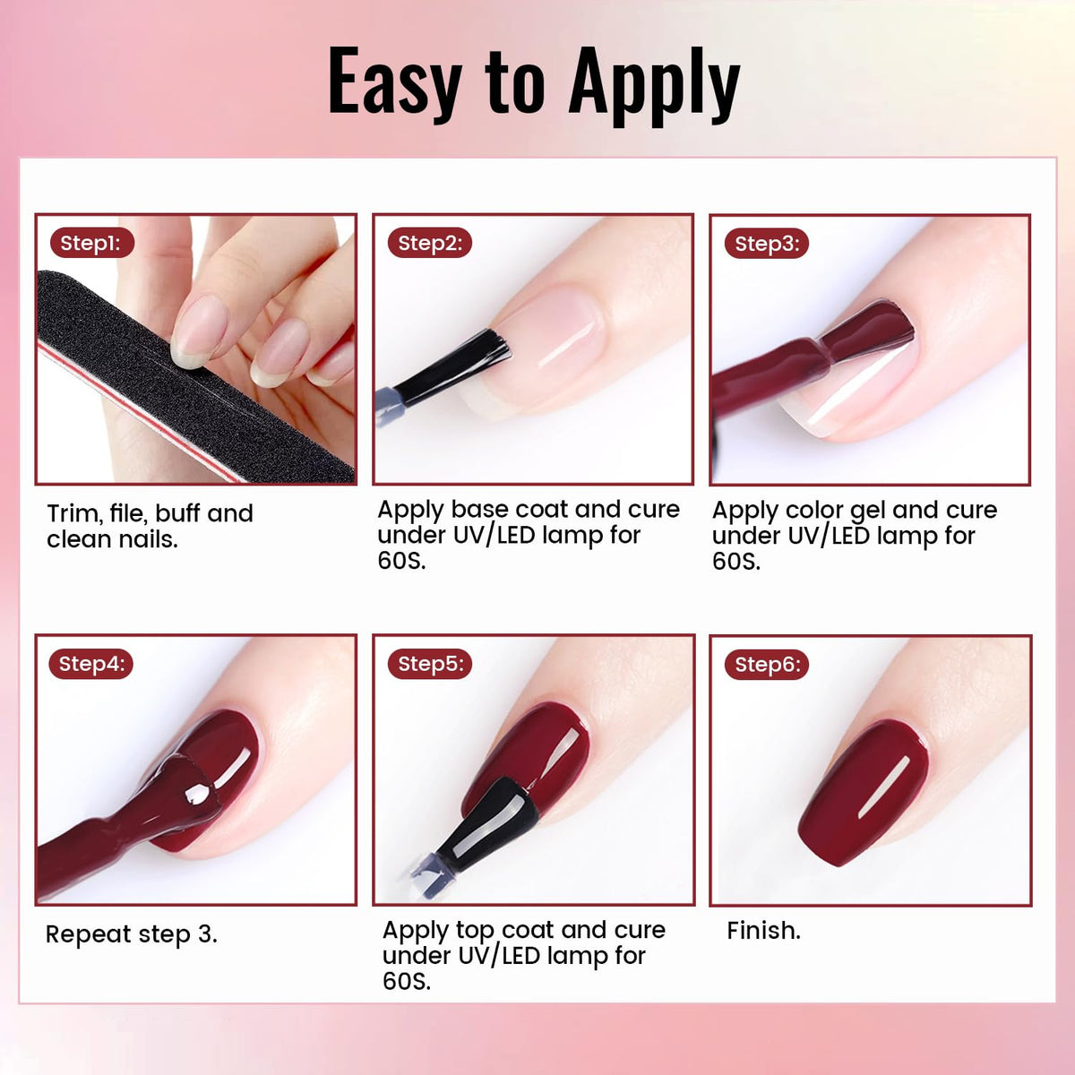 JODSONE Gel Nail Polish Kit with all components displayed