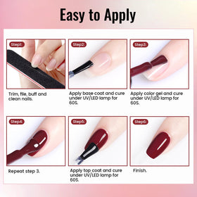 JODSONE Gel Nail Polish Kit with all components displayed