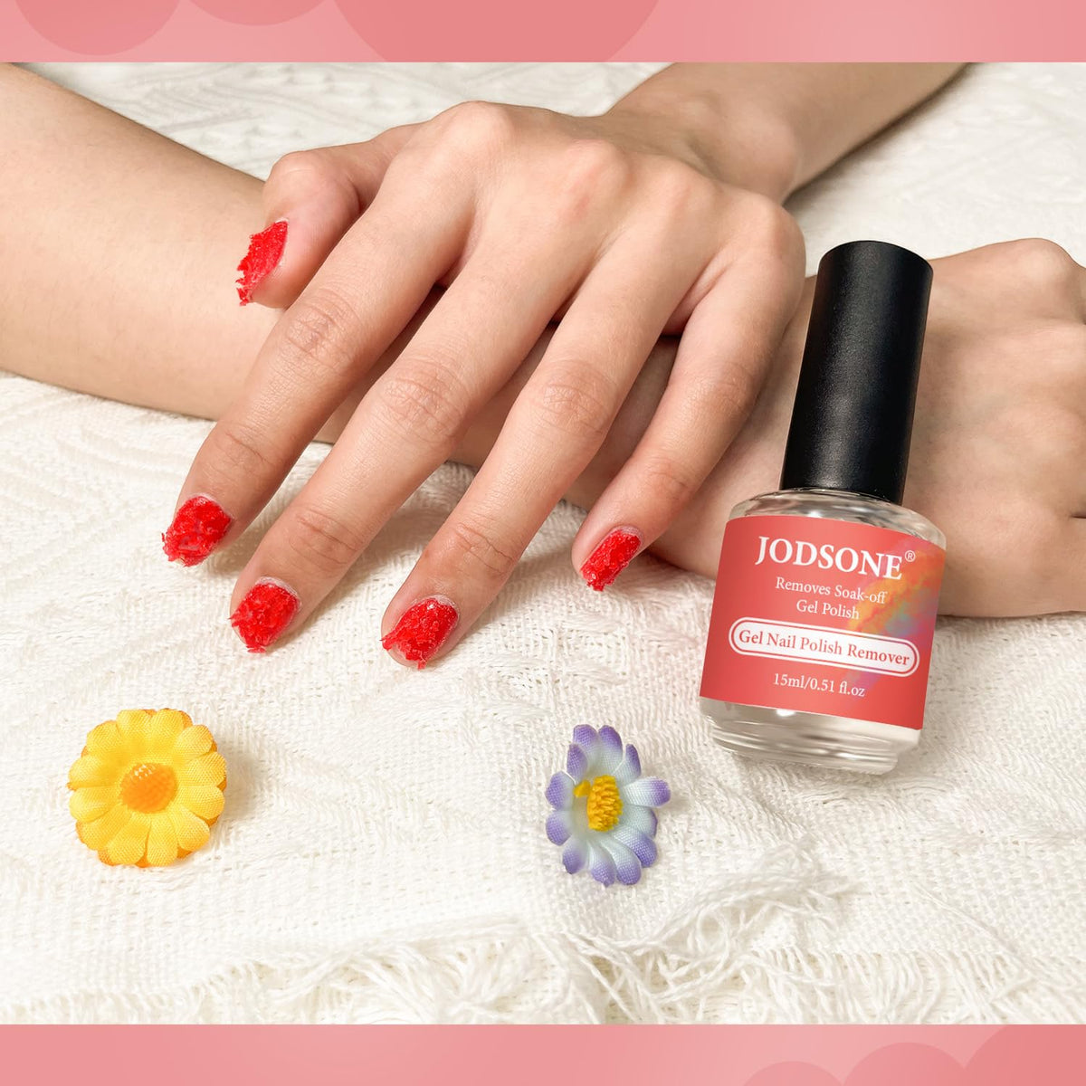 JODSONE Gel Nail Polish Remover 15ML easy glide brush close-up