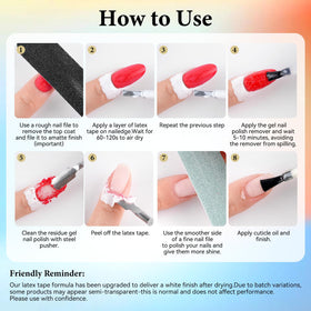 JODSONE Gel Nail Polish Remover in use on nails