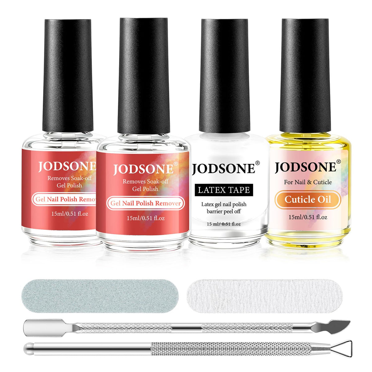 JODSONE Gel Nail Polish Remover Kit 5-in-1 Set front view