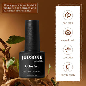 JODSONE Gel Nail Polish set including matte and glossy top coats