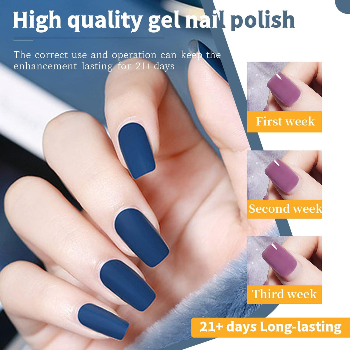 JODSONE gel nail polish set with base coat