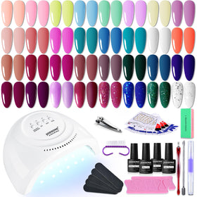 JODSONE Gel Nail Polish Starter Kit with 32 vibrant colours