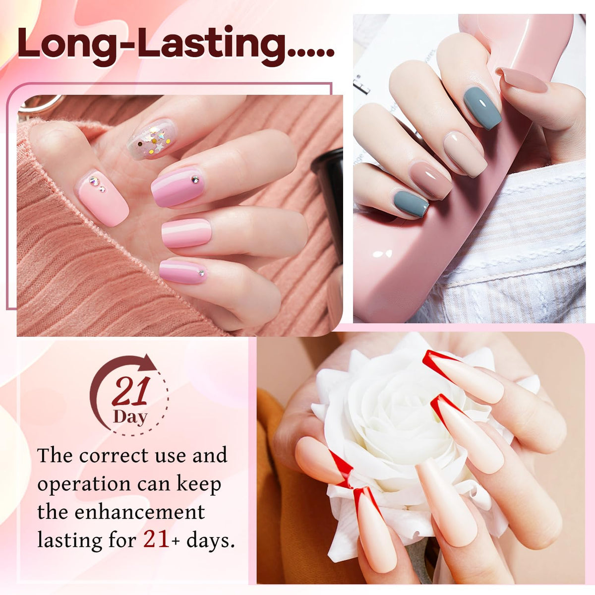 JODSONE gel nail polish with glossy and glitter finishes