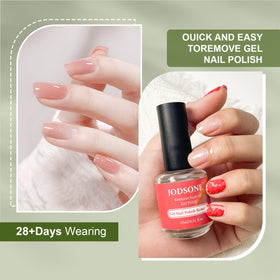 JODSONE Gel Nail Remover in use with gel nails