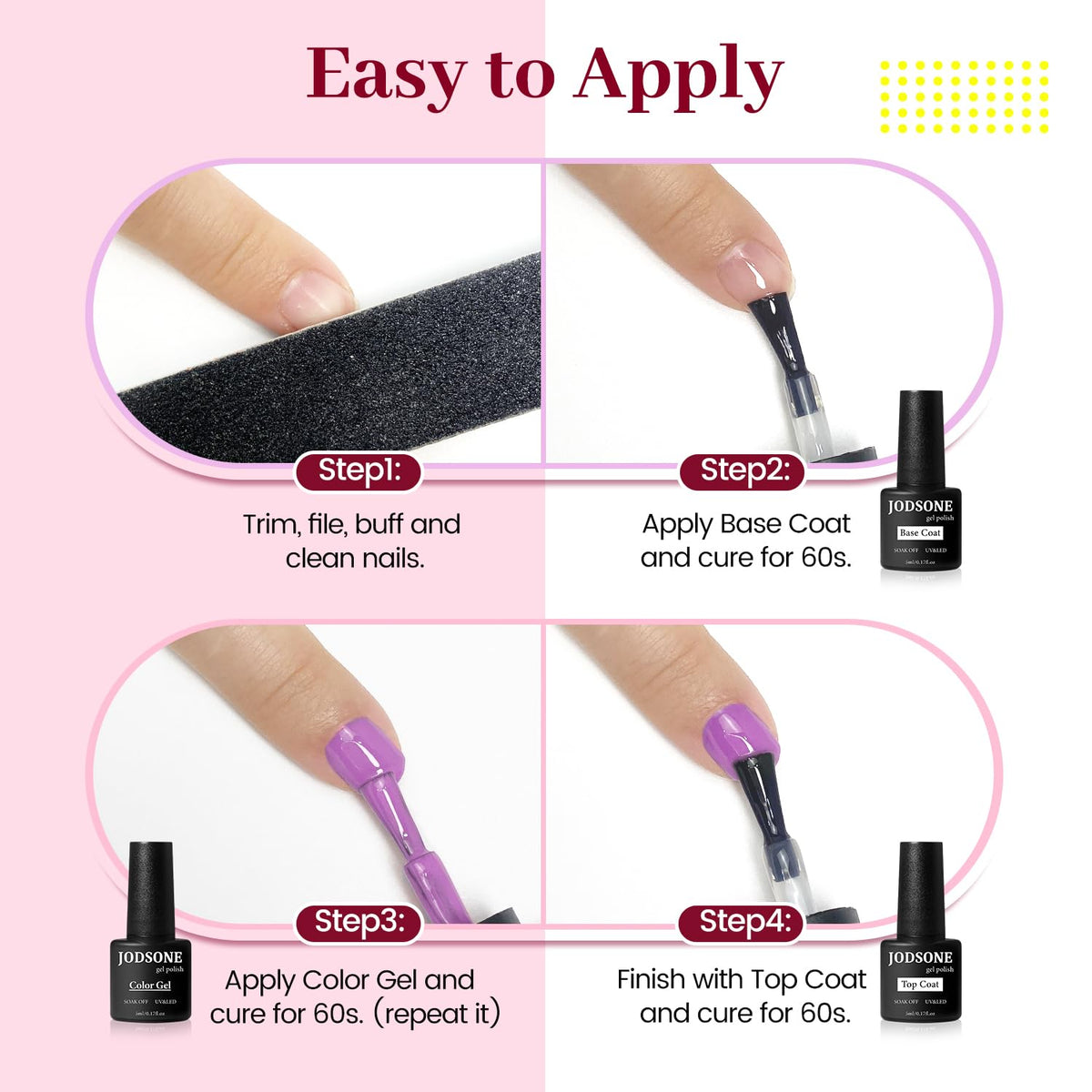 JODSONE gel polish kit with tools and accessories